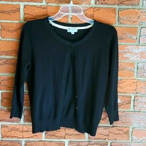 Black cardigan